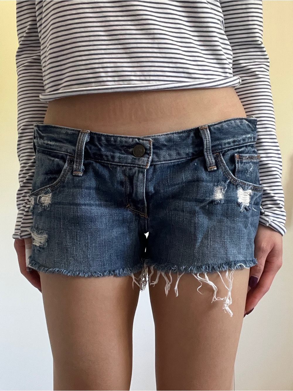 Vintage Abercrombie & Fitch Low Rise Jean Shorts